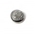  
 metal effect button with particular rhinestones: 2,2 cm