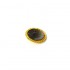  
bottone gioiello madreperla con contorno filigranata dorata: 2,8 cm