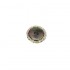  
Bottone 2 buchi madreperla grigia medio spessore con corona zigrinata argento: 2,1 cm