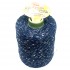  
Rocca cotone e seta: blu e paiettes